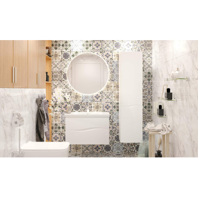 Тумба Альфа Підлогова 100 см З Умивальником Frame Біла Тумба Альфа Підлогова 100 см З Умивальником Frame Біла