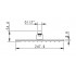 Верхній душ Rodos 011CP 250x250mm, квадратний Верхній душ Rodos 011CP 250x250mm, квадратний