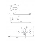 Змішувач для ванни Ideal 91701