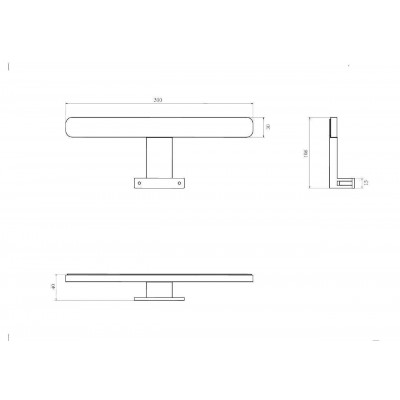 LED Підсвітка Alpha 4.5W, хром LED Підсвітка Alpha 4.5W, хром