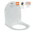 Унітаз консольний City 018700 з кришкою Slim Soft-Close Унітаз консольний City 018700 з кришкою Slim Soft-Close