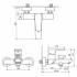Змішувач Excellent для ванни Clever (ARAC.4105CR) Змішувач Excellent для ванни Clever (ARAC.4105CR)