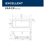 Акрилова ванна EXCELLENT Lila 2.0 160x73 (права) WAEX.LIL2.160P.WHN