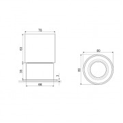 Склянка EXCELLENT Kobo хром DOEX.1714CR