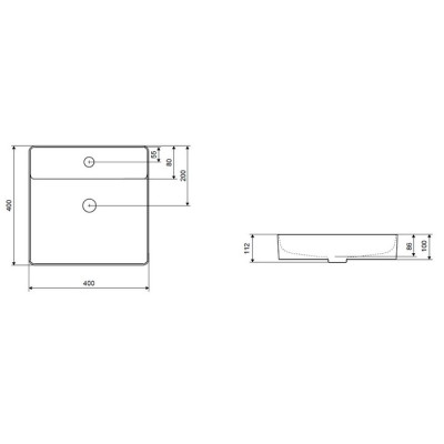 Раковина EXCELLENT Rima 2.0 40 CEEX.4901.400.WH Раковина EXCELLENT Rima 2.0 40 CEEX.4901.400.WH