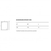 Дзеркало EXCELLENT Kuadro 80x60 (білий матовий) DOEX.KU080.060.WH