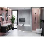 Душова система EXCELLENT Rain Pi AREX.1281BL (чорний мат) зовнішнього монтажу