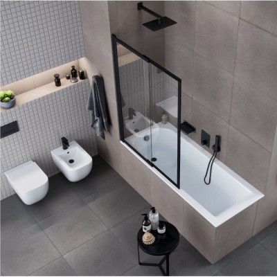 Шторка для ванни EXCELLENT Liner 110 см (чорний мат) KAEX.2930.1100.LP Шторка для ванни EXCELLENT Liner 110 см (чорний мат) KAEX.2930.1100.LP