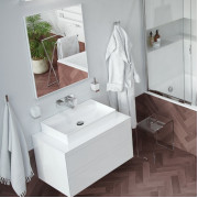 Дзеркало EXCELLENT Kuadro 80x60 (білий матовий) DOEX.KU080.060.WH