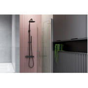 Душова система EXCELLENT Rain Pi AREX.1281BL (чорний мат) зовнішнього монтажу
