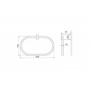Рушникотримувач EXCELLENT Kobo хром DOEX.1709CR