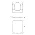Чаша унітаза Crea Clean On з сидінням Slim ( S701-404 ) Чаша унітаза Crea Clean On з сидінням Slim ( S701-404 )