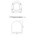 Чаша унітаза Crea Clean On з сидінням Slim ( S701-403 ) Чаша унітаза Crea Clean On з сидінням Slim ( S701-403 )