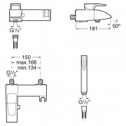 Змішувач Thesis з душовим комплектом ( A5A0150C00 )