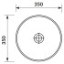 Раковина Moduo 35 кругла ( K116-047 ) Раковина Moduo 35 кругла ( K116-047 )