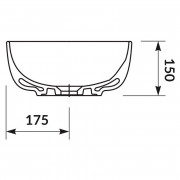 Раковина Moduo 35 кругла ( K116-047 )