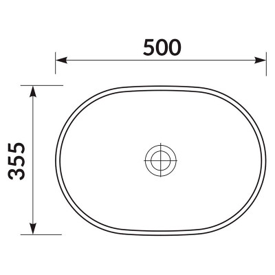 Раковина Moduo 50 овальна ( K116-049 ) Раковина Moduo 50 овальна ( K116-049 )