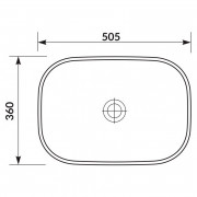 Раковина Moduo 50 прямокутна ( K116-050 )