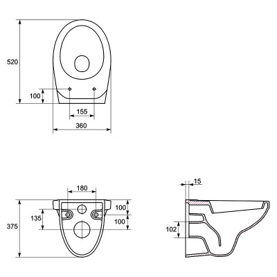 Чаша унітаза Delfi ( K11-0021 ) Чаша унітаза Delfi ( K11-0021 )