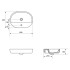 Раковина Caspia Oval 60 накладна ( K11-0099 ) Раковина Caspia Oval 60 накладна ( K11-0099 )