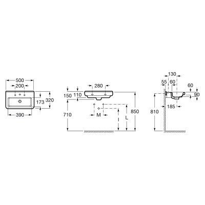 Раковина Dama-N Compacto 50 ( A327788000 ) Раковина Dama-N Compacto 50 ( A327788000 )