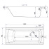 Ванна Korat 160x70 з ніжками ( S301-121 ) Ванна Korat 160x70 з ніжками ( S301-121 )
