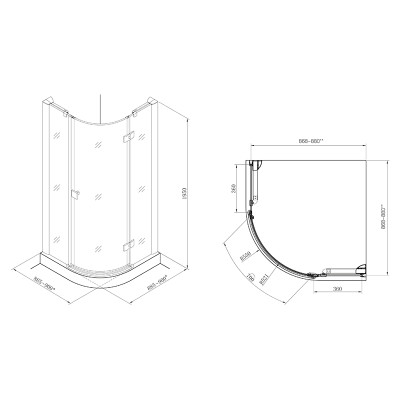 Душова штора Metropolis Rondo 90 ( AMP3609012M ) Душова штора Metropolis Rondo 90 ( AMP3609012M )