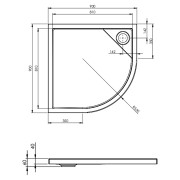 Піддон Rondo Malaga Flat ( A276259000 )