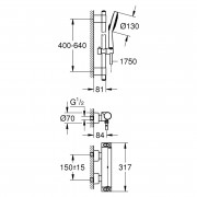 Душовий набір Grohtherm 2000 ( 34281001 )