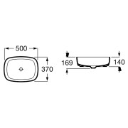 Раковина Inspira Soft 50 накладна ( A327500000 )