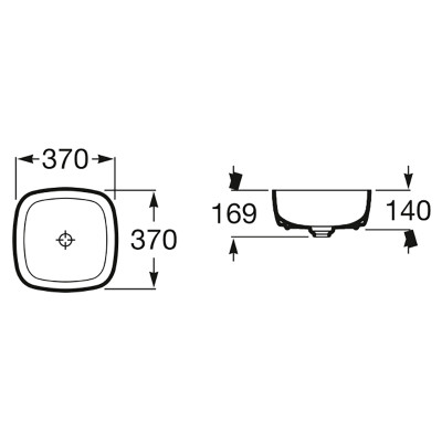 Раковина Inspira Soft 37 накладна ( A327502000 ) Раковина Inspira Soft 37 накладна ( A327502000 )
