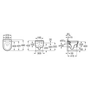 Чаша унітаза Inspira Round Rimless Compacto ( A346528000 )
