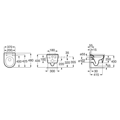 Чаша унітаза Inspira Round Rimless Compacto ( A346528000 ) Чаша унітаза Inspira Round Rimless Compacto ( A346528000 )
