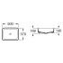 Раковина Inspira Square 50 ( A327530640 ) Раковина Inspira Square 50 ( A327530640 )