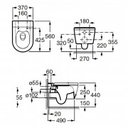 Чаша унітазу Inspira Round Rimless ( A346527620 )