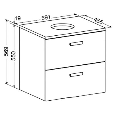 Шафка під раковину Victoria 60 ( A856952806 ) Шафка під раковину Victoria 60 ( A856952806 )