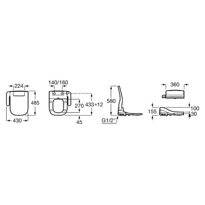 Сидіння-біде Multiclean 2.2 Advance Soft ( A804004001 ) Сидіння-біде Multiclean 2.2 Advance Soft ( A804004001 )