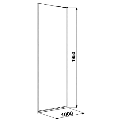Душова стінка Metropolis 100 ( AMP3510012M ) Душова стінка Metropolis 100 ( AMP3510012M )