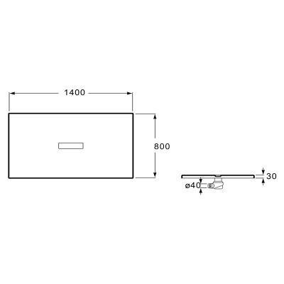 Піддон Helios 140x80 графіт ( AP2015783200120P ) Піддон Helios 140x80 графіт ( AP2015783200120P )