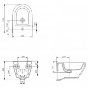 Біде Crea овальне ( K114-009 )