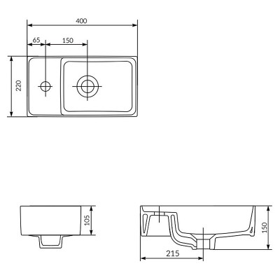 Раковина Crea 40 ( K114-004 ) Раковина Crea 40 ( K114-004 )