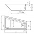 Ванна Crea 160x100 з ніжками, права ( S301-230 ) Ванна Crea 160x100 з ніжками, права ( S301-230 )
