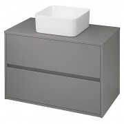 Шафка для раковини Crea 80 зі стільницею, матовий сірий ( S924-018 )