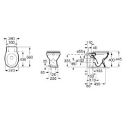 Чаша унітаза Carmen Rimless ( A3440A9000 )