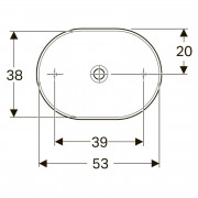Раковина VariForm 55 накладна ( 500.774.01.2 )
