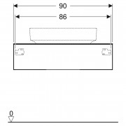 Шафка 90 для раковини Variform ( 501.169.00.1 )