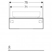 Шафка 75 для раковини Variform ( 501.159.00.1 )