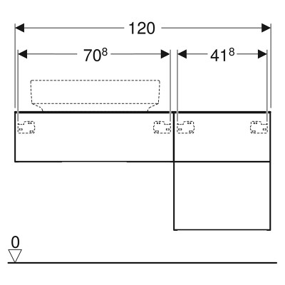 Шафка 120 для раковини Variform ( 501.184.00.1 ) Шафка 120 для раковини Variform ( 501.184.00.1 )
