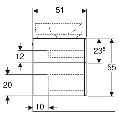 Шафка 120 для раковини Variform ( 501.184.00.1 ) Шафка 120 для раковини Variform ( 501.184.00.1 )