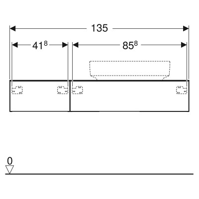 Шафка 135 для раковини Variform ( 501.178.00.1 ) Шафка 135 для раковини Variform ( 501.178.00.1 )